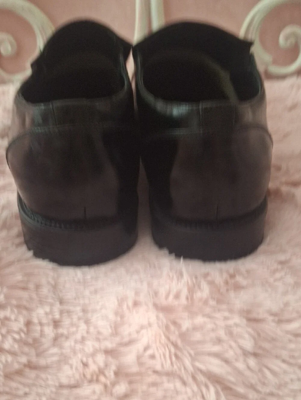 BRUNO MARC Men's Black Slip-On Dress Shoes NWOB 14W